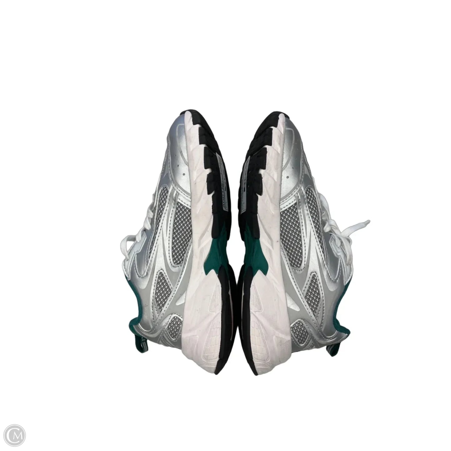 Shoes Athletic By Zara In Green & Silver, Size: 5