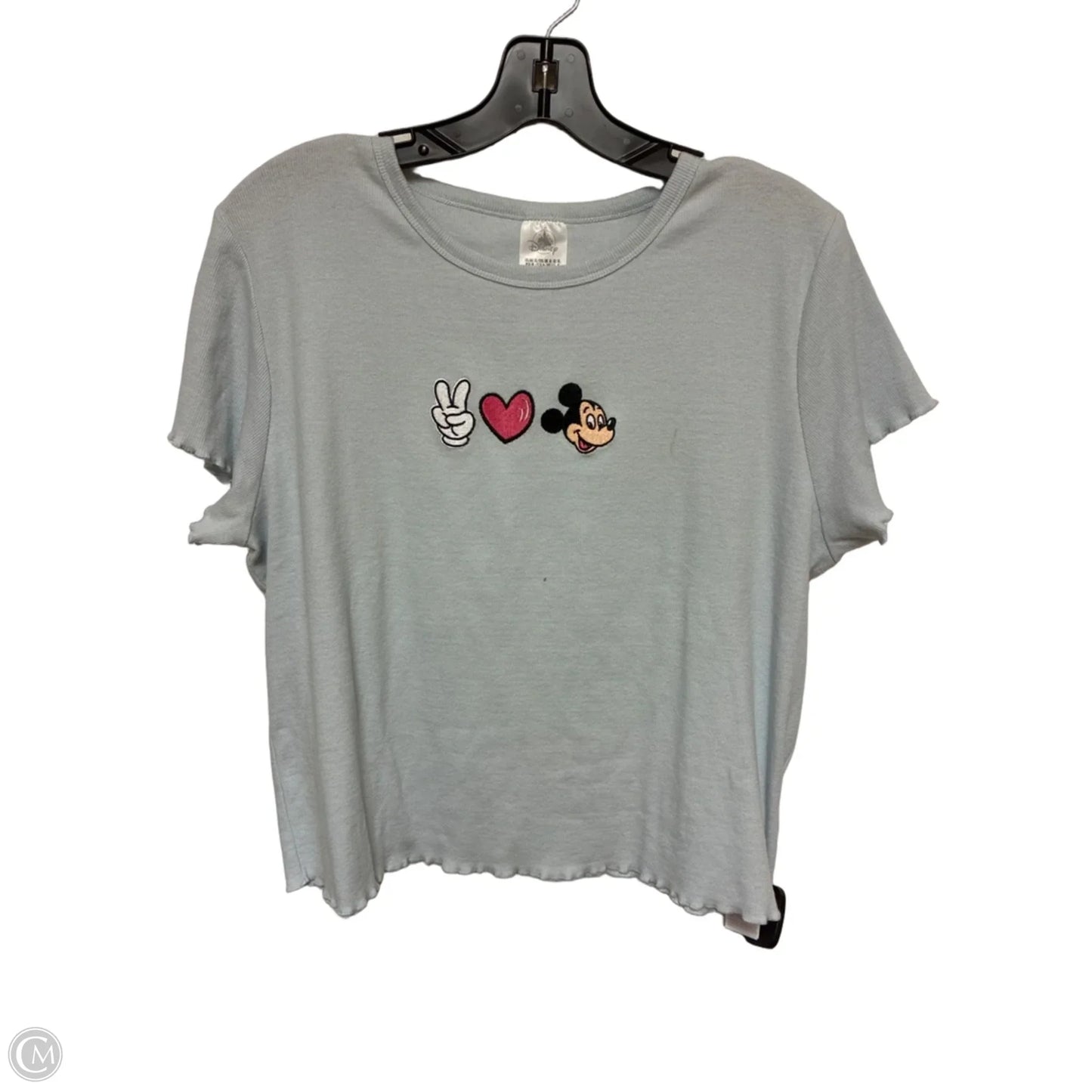 Top Short Sleeve By Disney Store In Blue, Size: Xl