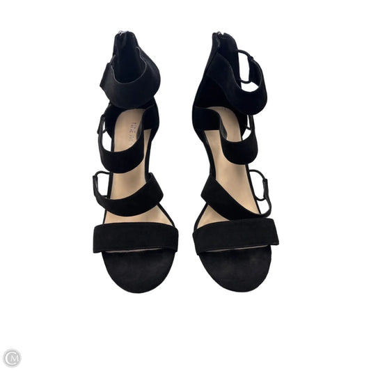 Sandals Heels Stiletto By Nine West In Black, Size: 10