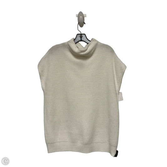 Sweater Short Sleeve By Kenneth Cole In White, Size: M