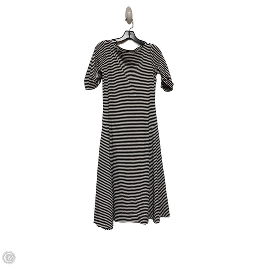Dress Casual Midi By Lauren By Ralph Lauren In Striped Pattern, Size: M