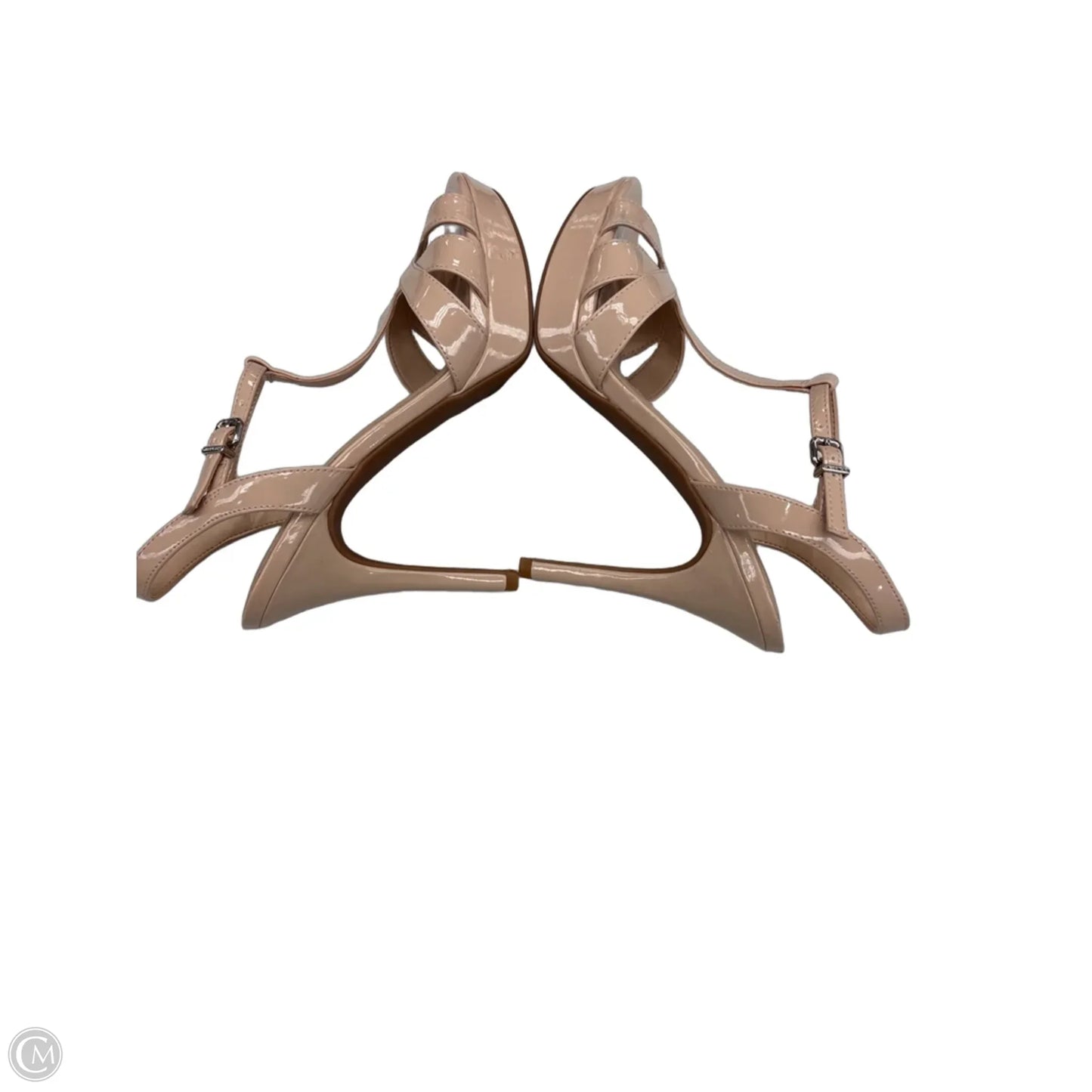 Sandals Heels Stiletto By Gianni Bini In Tan, Size: 7.5