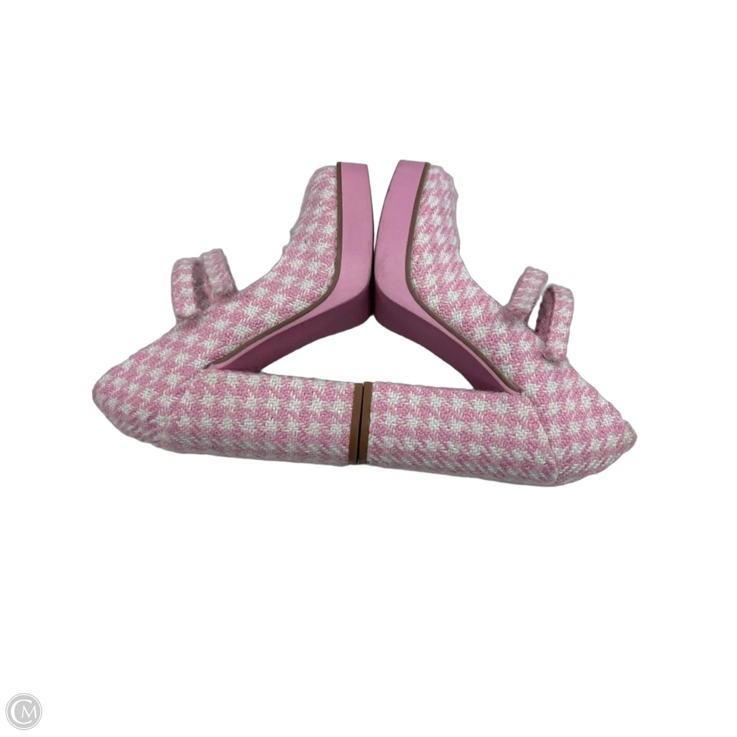 Shoes Heels Block By Steve Madden In Pink & White, Size: 5