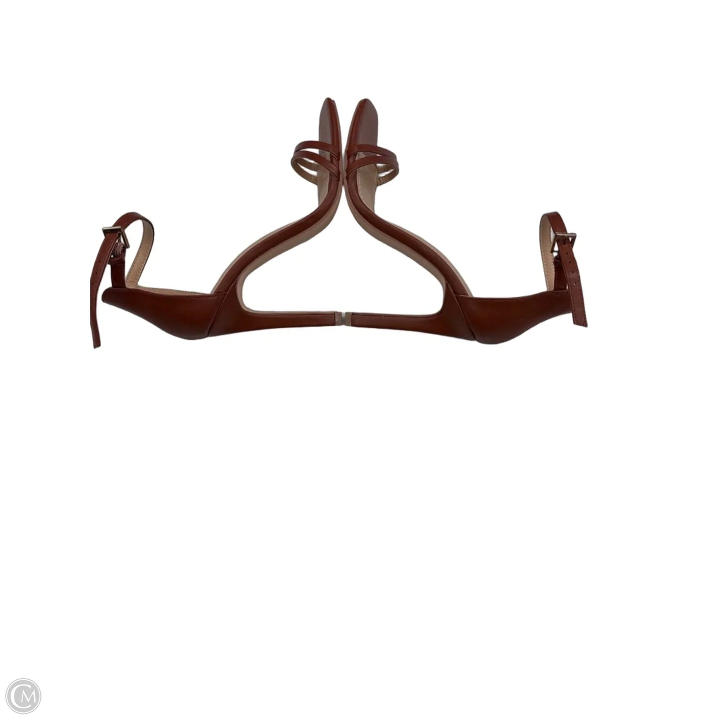 Sandals Heels Stiletto By Jg Collections In Brown, Size: 5.5