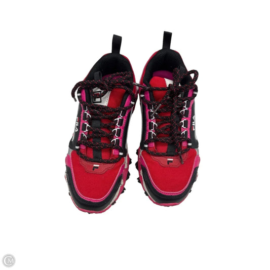 Shoes Athletic By Fila In Pink & Red, Size: 5.5