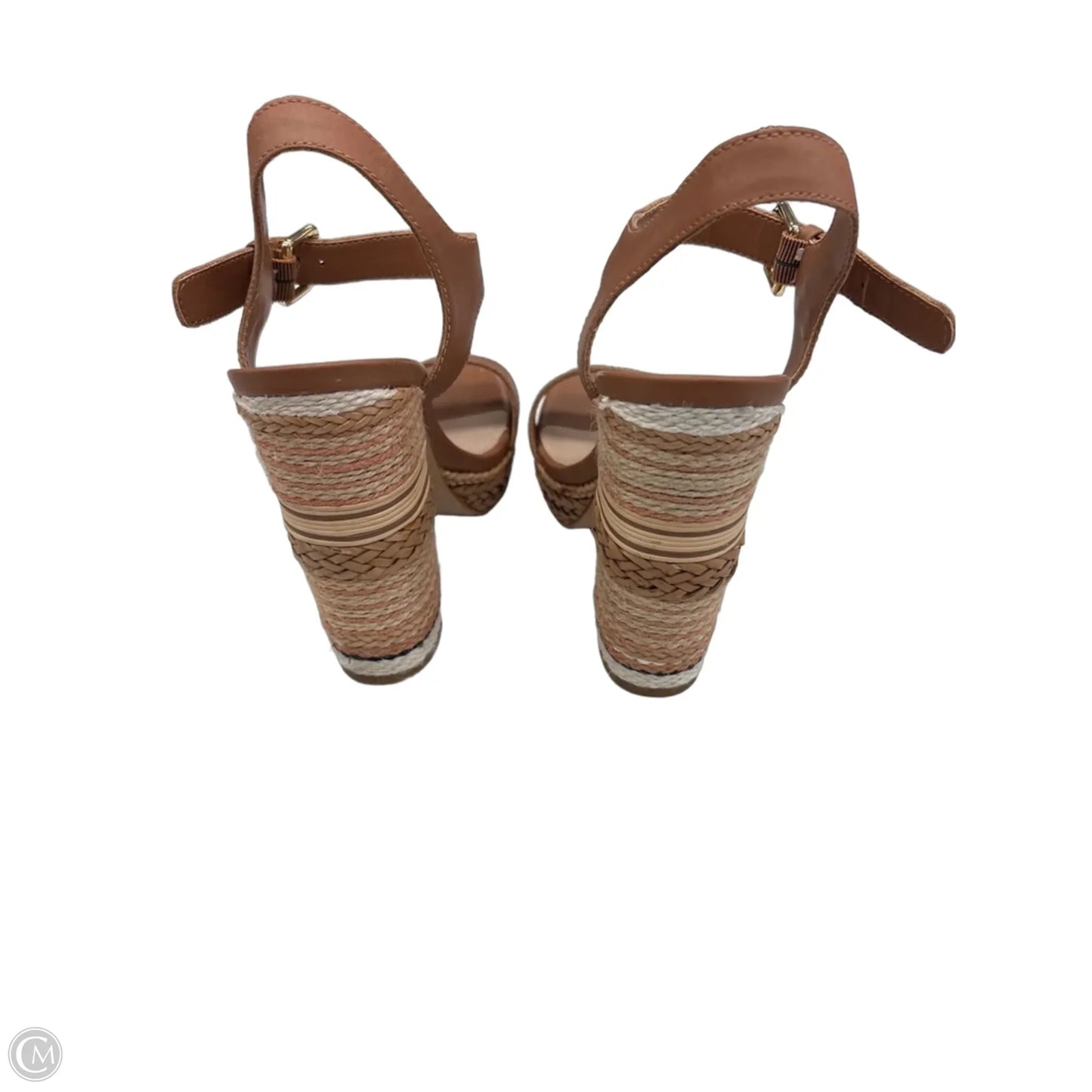 Sandals Heels Block By Aldo In Brown, Size: 6