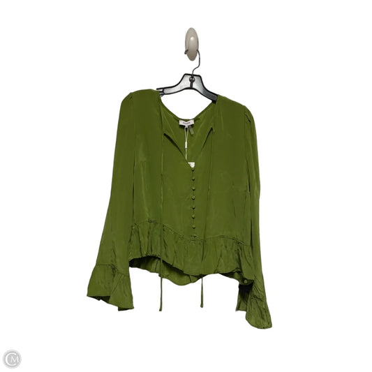 Top Long Sleeve By Parker In Green, Size: M