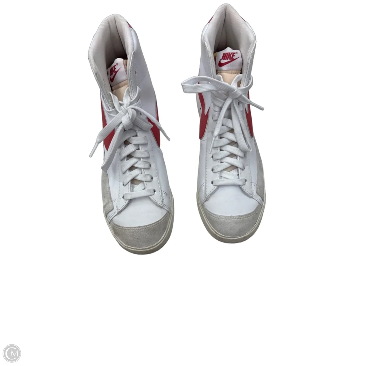 Shoes Sneakers By Nike In Red & White, Size: 9.5