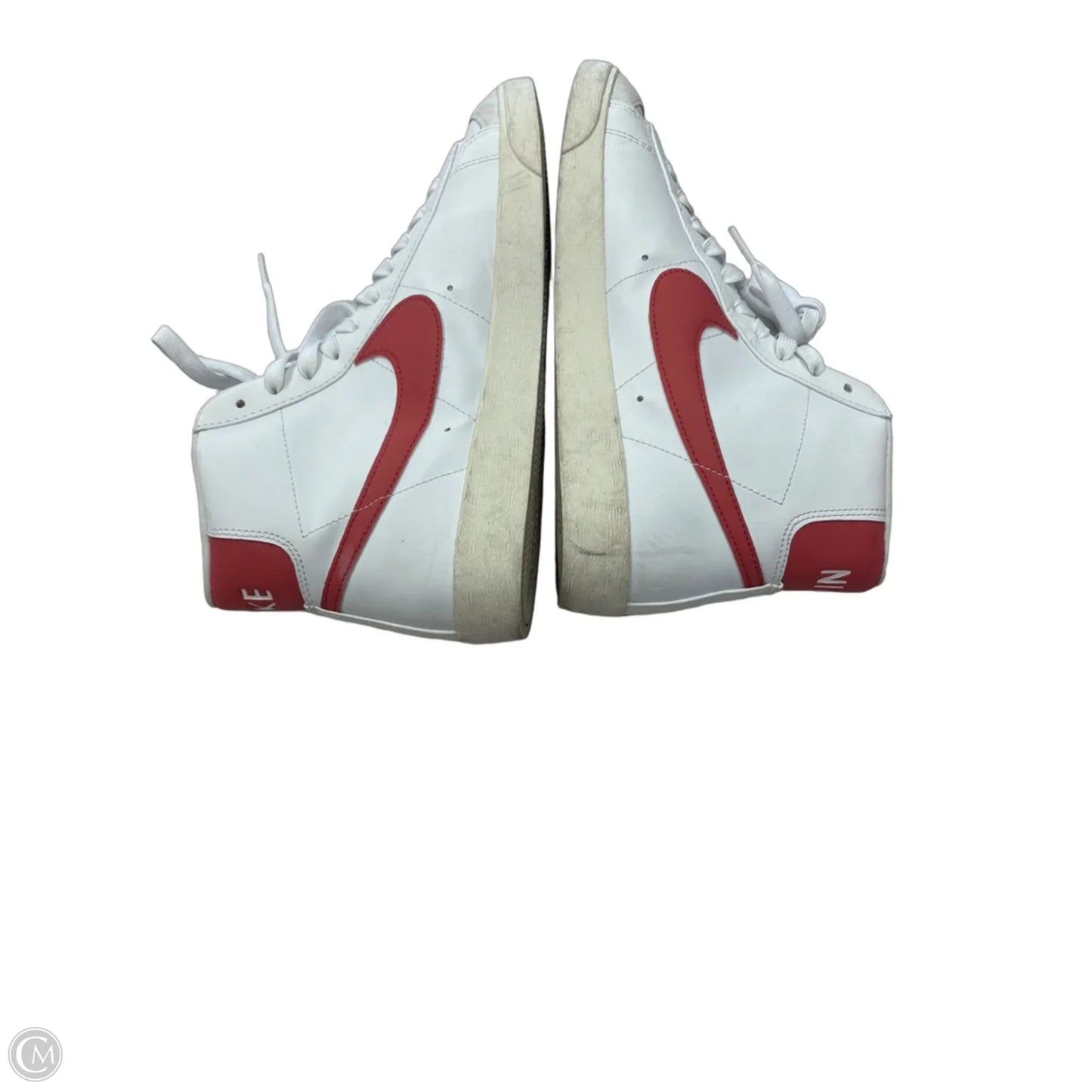 Shoes Sneakers By Nike In Red & White, Size: 9.5