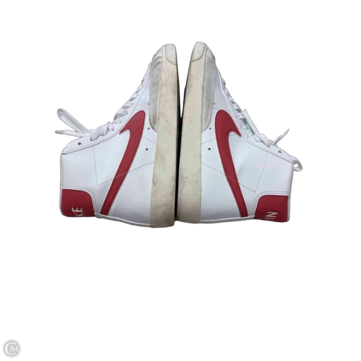 Shoes Sneakers By Nike In Red & White, Size: 9.5