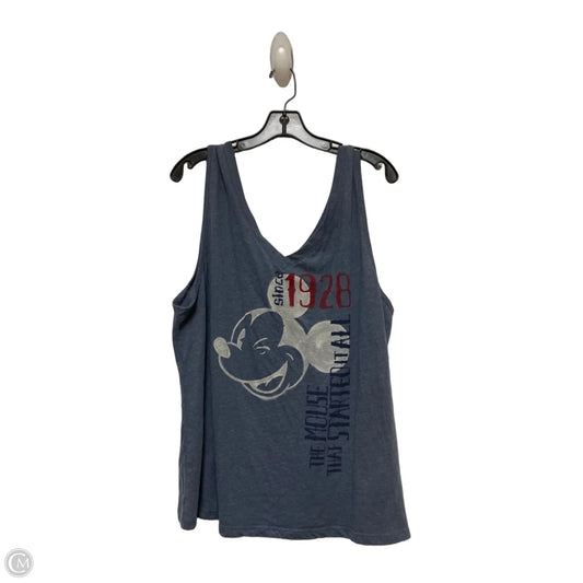 Tank Top By Disney Store In Blue Red & White, Size: Xl