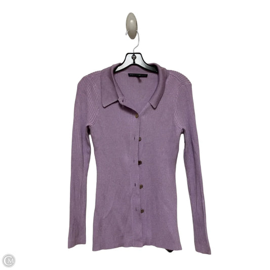 Top Long Sleeve By White House Black Market In Purple, Size: S