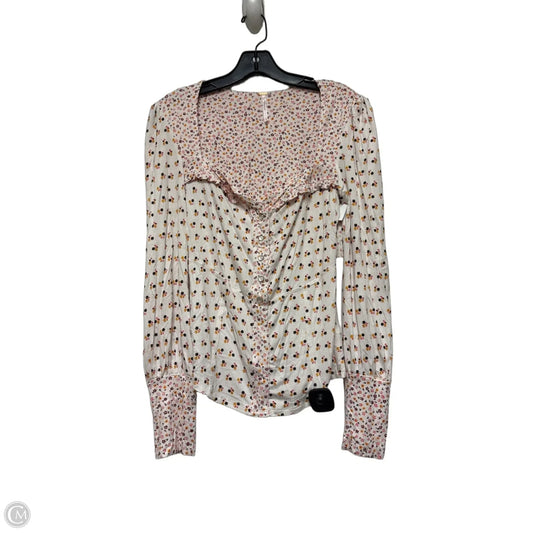 Top Long Sleeve By Free People In Floral Print, Size: Sp