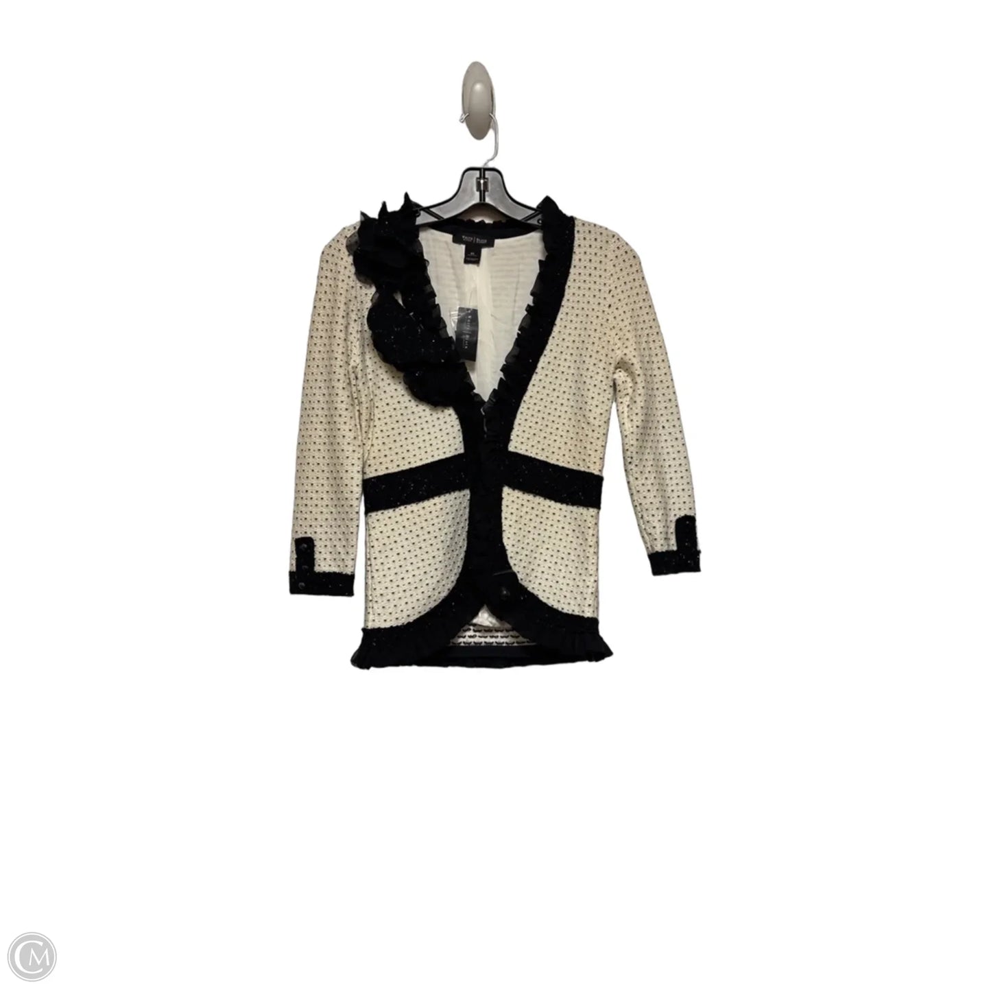 Jacket Other By White House Black Market In Black & Cream, Size: Xs
