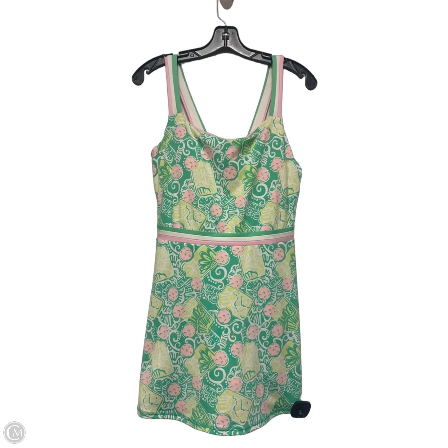 Dress Designer By Lilly Pulitzer In Green & Pink, Size: S