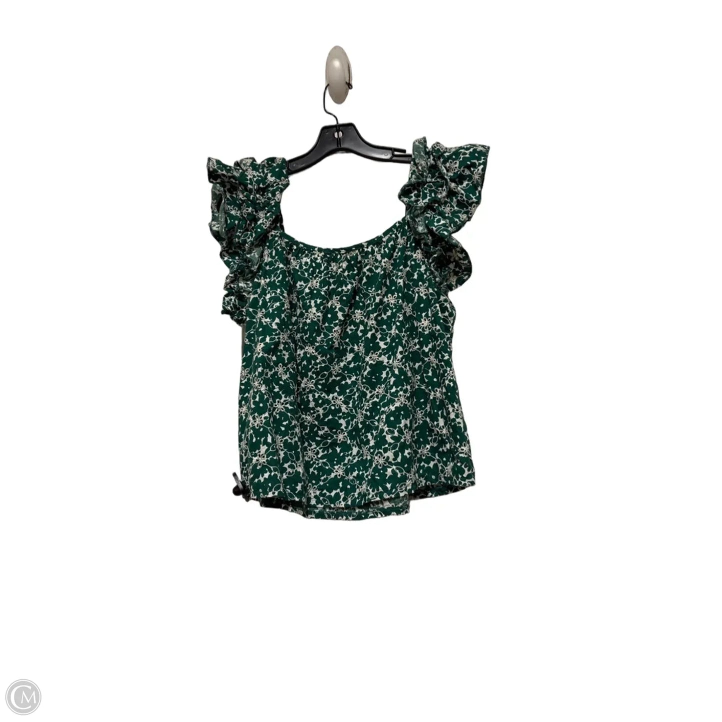Top Sleeveless By Clothes Mentor In Green & White, Size: Xl