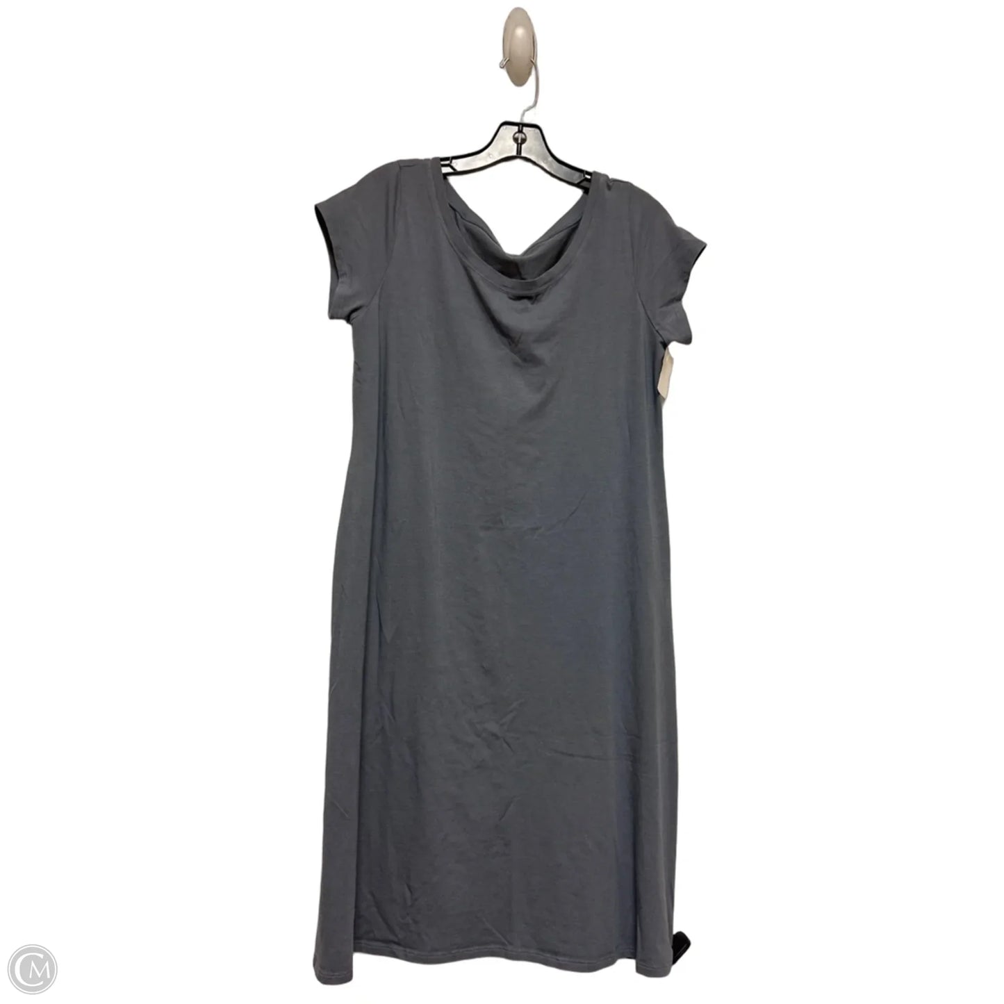 Dress Casual Midi By Eileen Fisher In Grey, Size: M