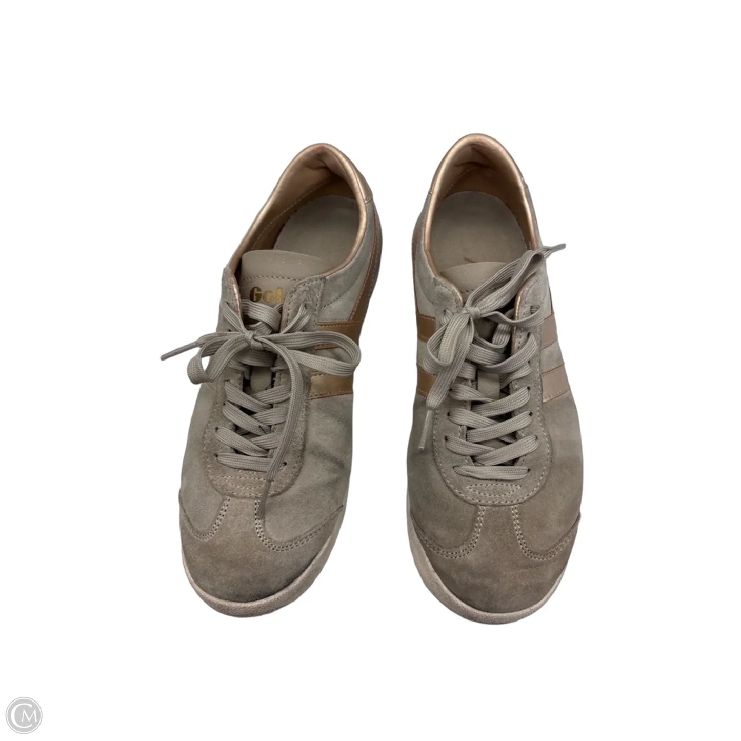 Shoes Sneakers By Gola In Brown & Gold, Size: 8