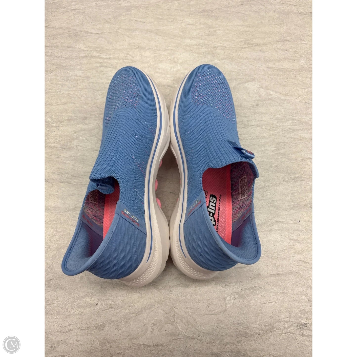 Shoes Athletic By Skechers In Blue & Pink, Size: 11