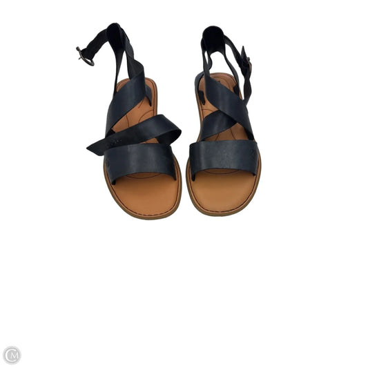 Sandals Flats By Born In Black & Tan, Size: 8
