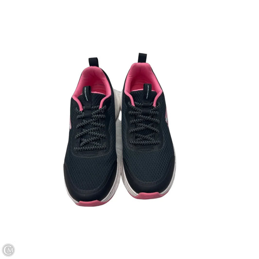 Shoes Athletic By Skechers In Black & Pink, Size: 6.5