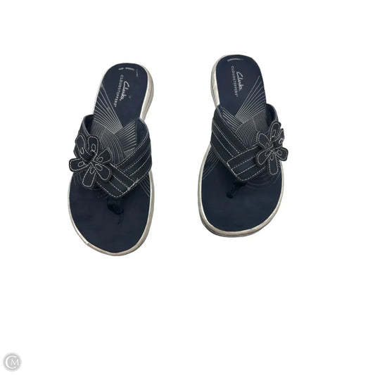 Sandals Flats By Clarks In Blue, Size: 8