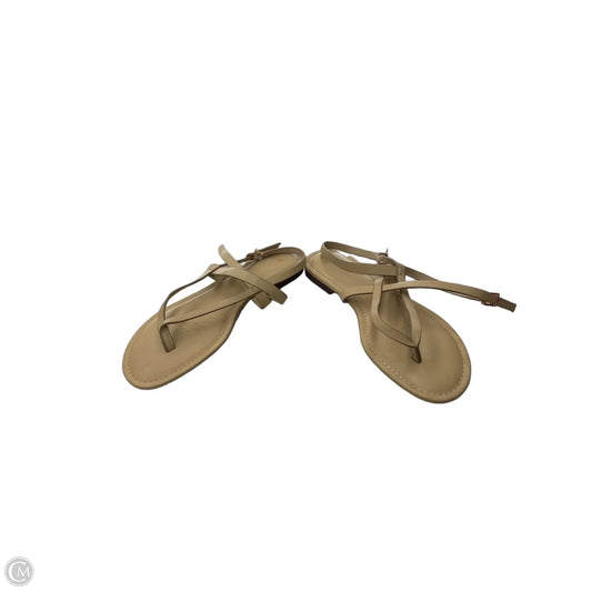 Sandals Flats By H&m In Tan, Size: 8