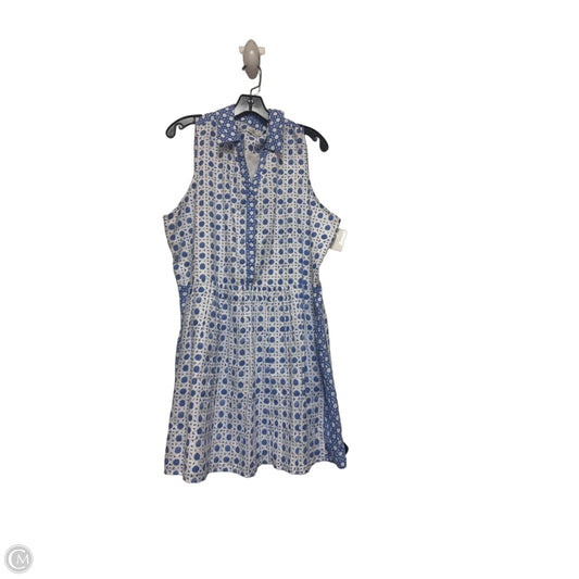 Dress Casual Short By Vineyard Vines In Blue & White, Size: Xl
