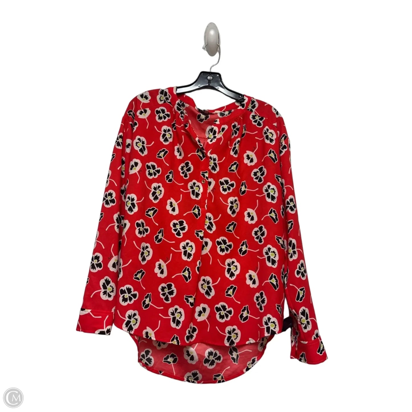 Top Long Sleeve By Juicy Couture In Black & Red, Size: S