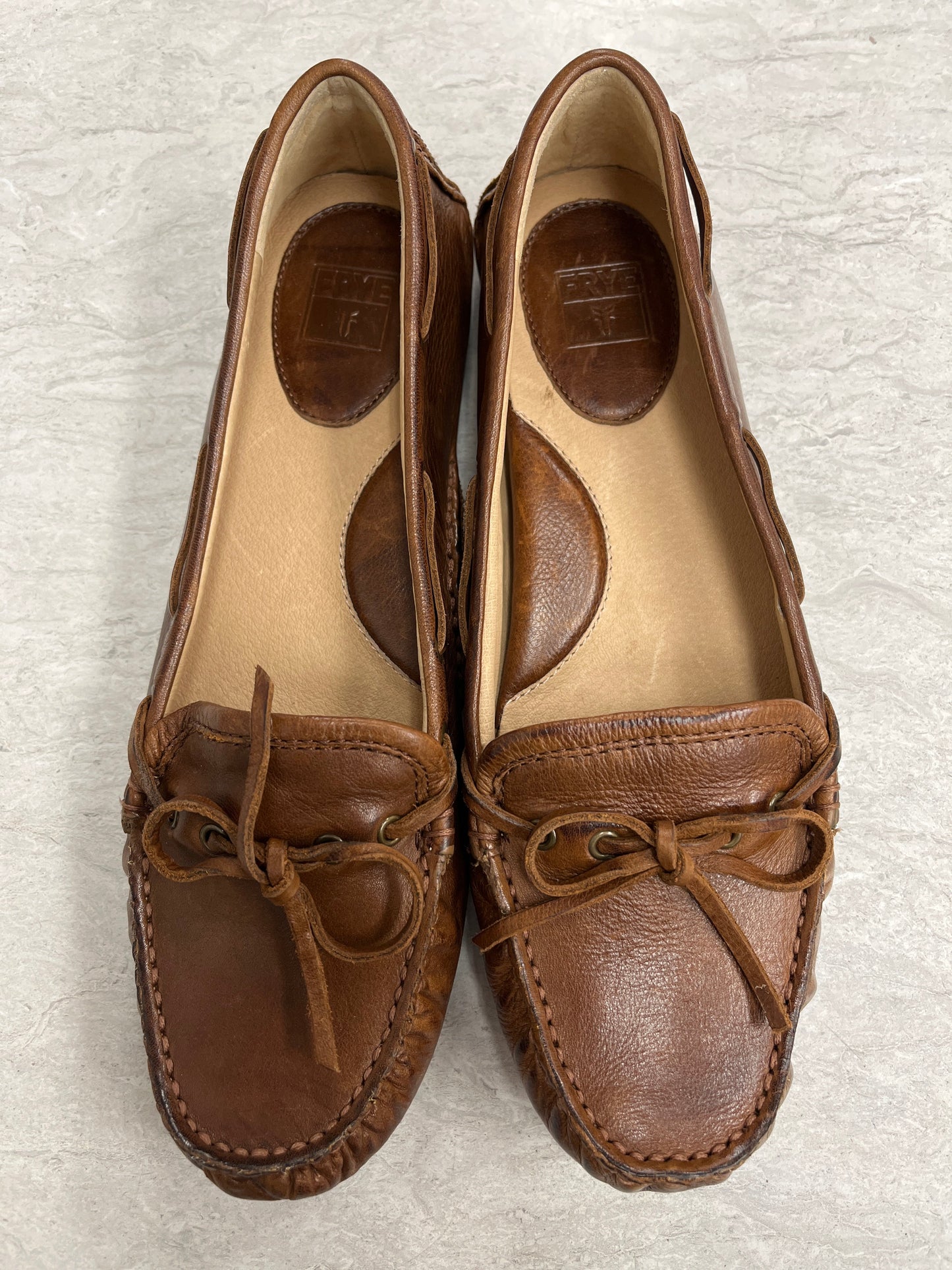 Brown Shoes Flats Frye, Size 9.5