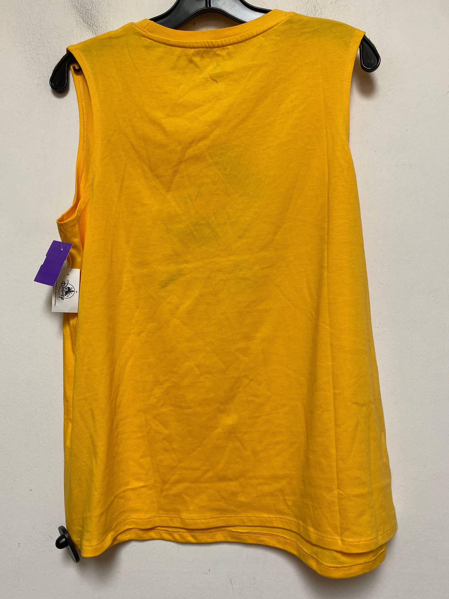 Yellow Top Sleeveless Basic Walt Disney, Size L