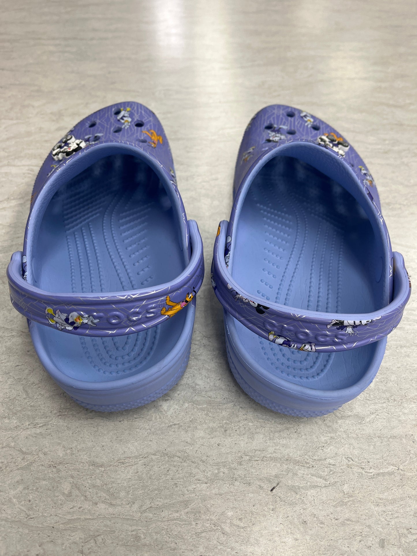 Purple Shoes Flats Crocs, Size 10