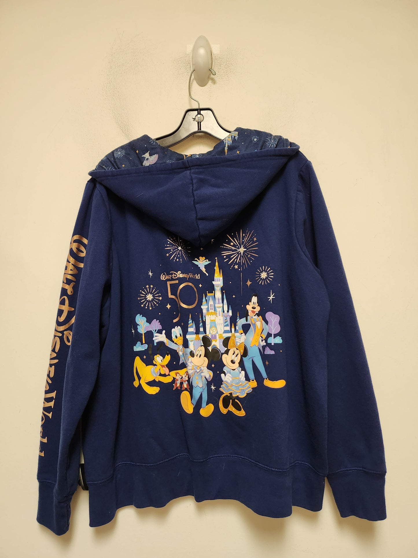 Blue Sweatshirt Hoodie Walt Disney, Size 2x