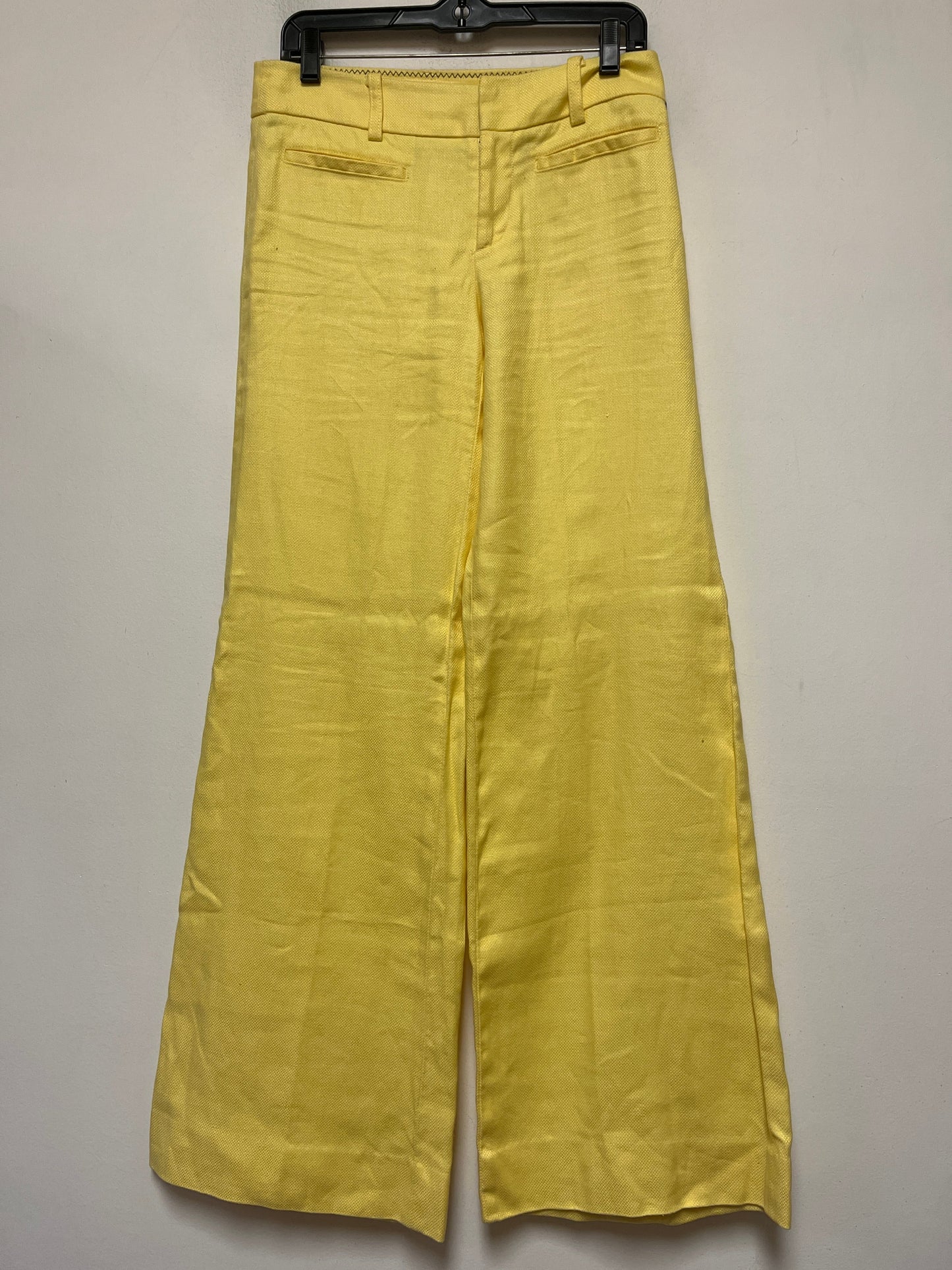 Yellow Pants Wide Leg Lilly Pulitzer, Size 2