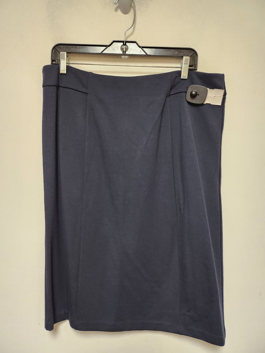 Skirt Midi By T Tahari In Blue, Size: 16