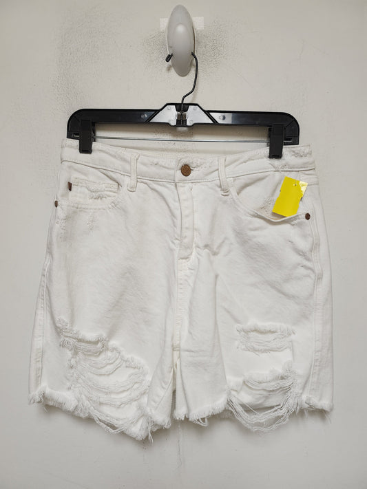 Shorts By Judy Blue In White Denim, Size: 12