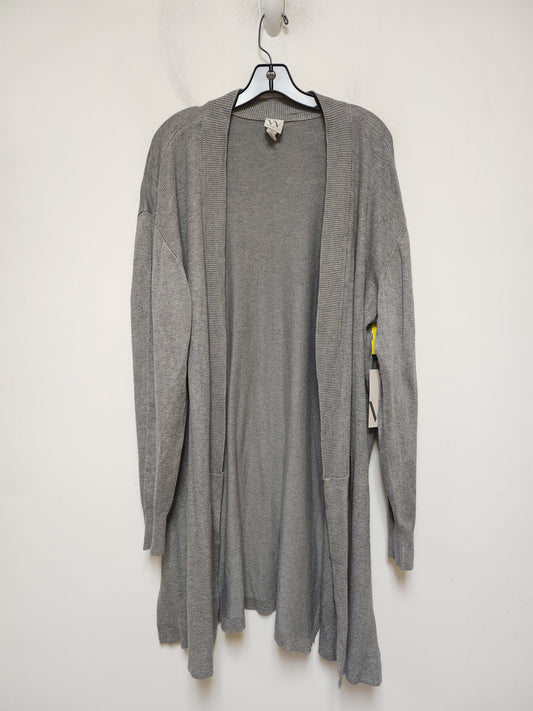 Sweater Cardigan By Worthington In Grey, Size: Xl