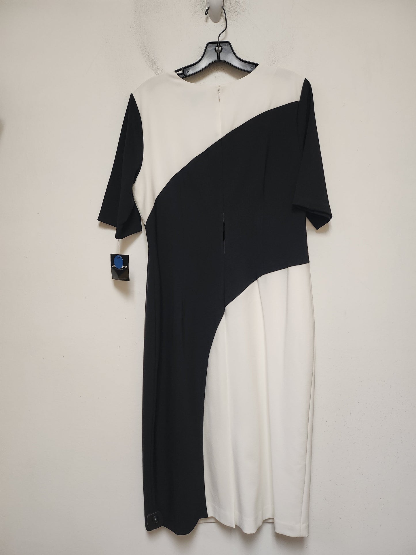 Dress Casual Maxi By Liz Claiborne In Black & White, Size: L