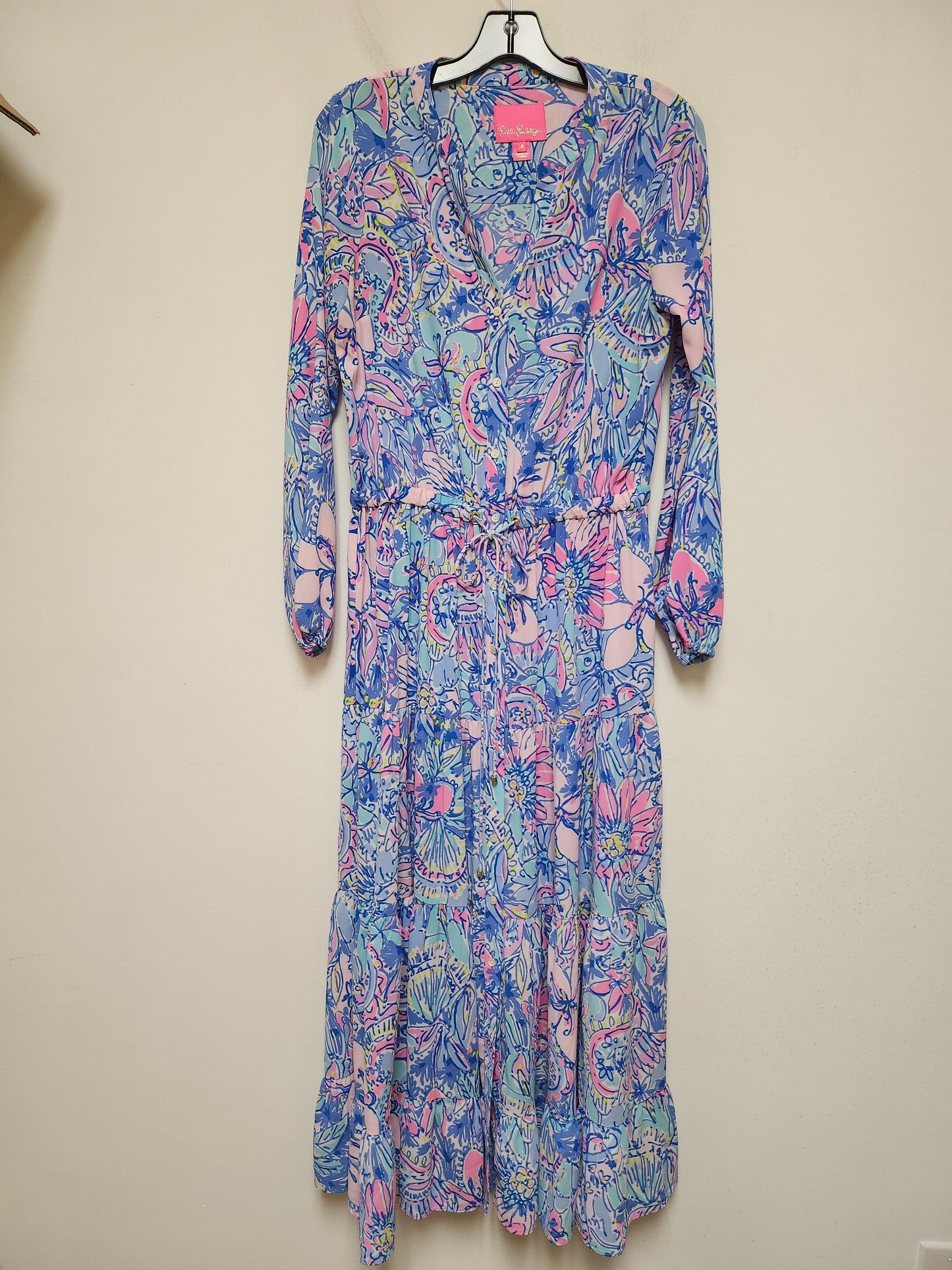 Dress Designer By Lilly Pulitzer In Floral Print, Size: S