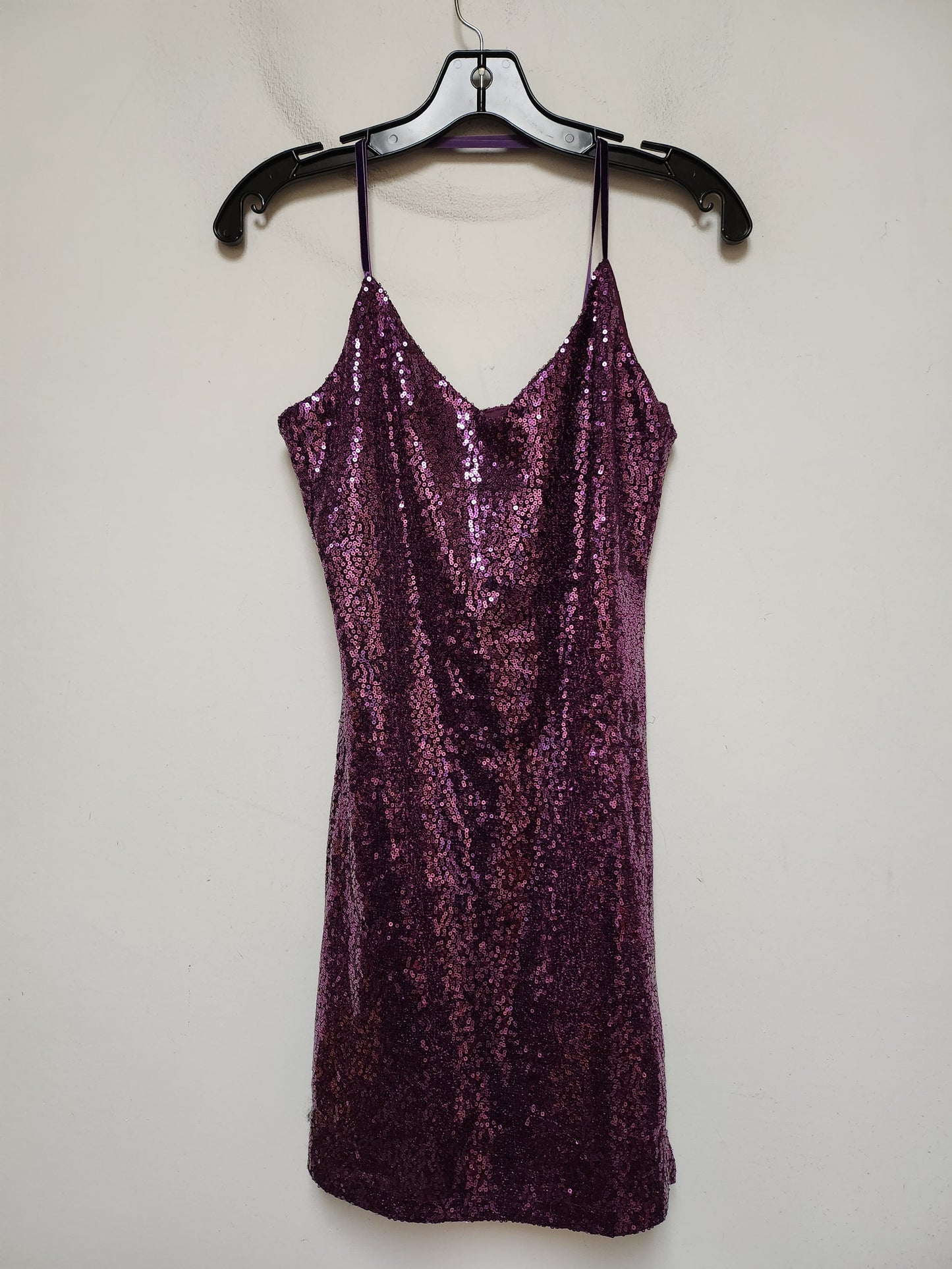 Dress Party Short By Betsey Johnson In Purple, Size: S