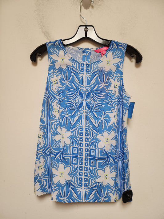 Top Sleeveless Designer By Lilly Pulitzer In Floral Print, Size: Xxs