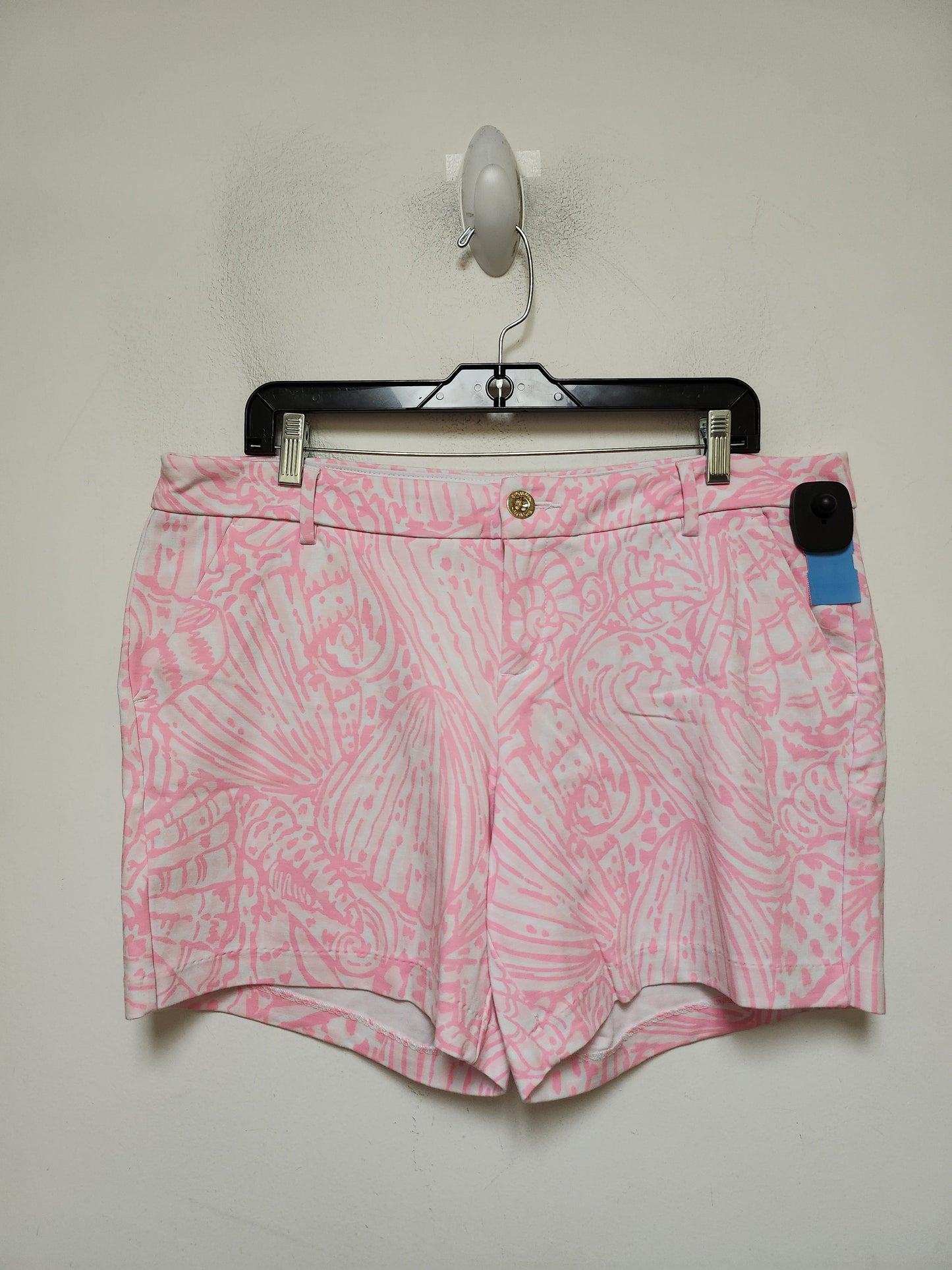 Shorts Designer By Lilly Pulitzer In Pink & White, Size: 14