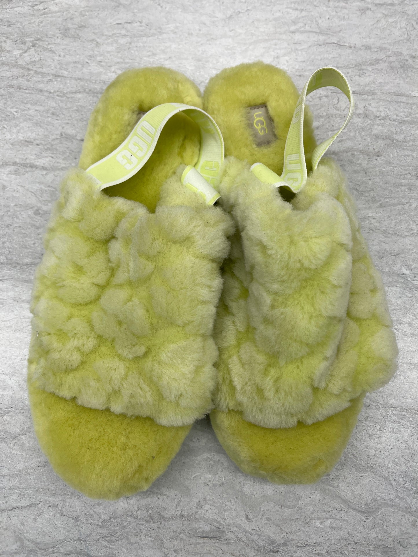 Slippers Designer By Ugg In Chartreuse