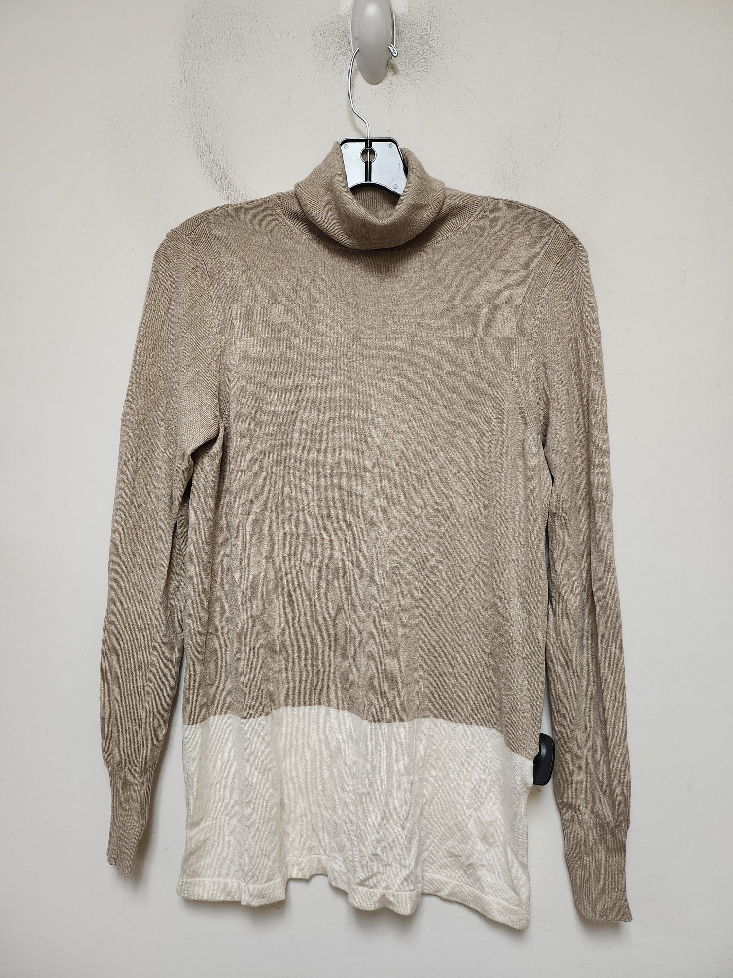 Top Long Sleeve By Ann Taylor In Tan, Size: Xs