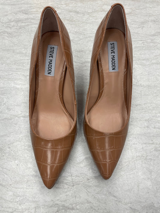 Shoes Heels Stiletto By Steve Madden In Brown, Size: 8