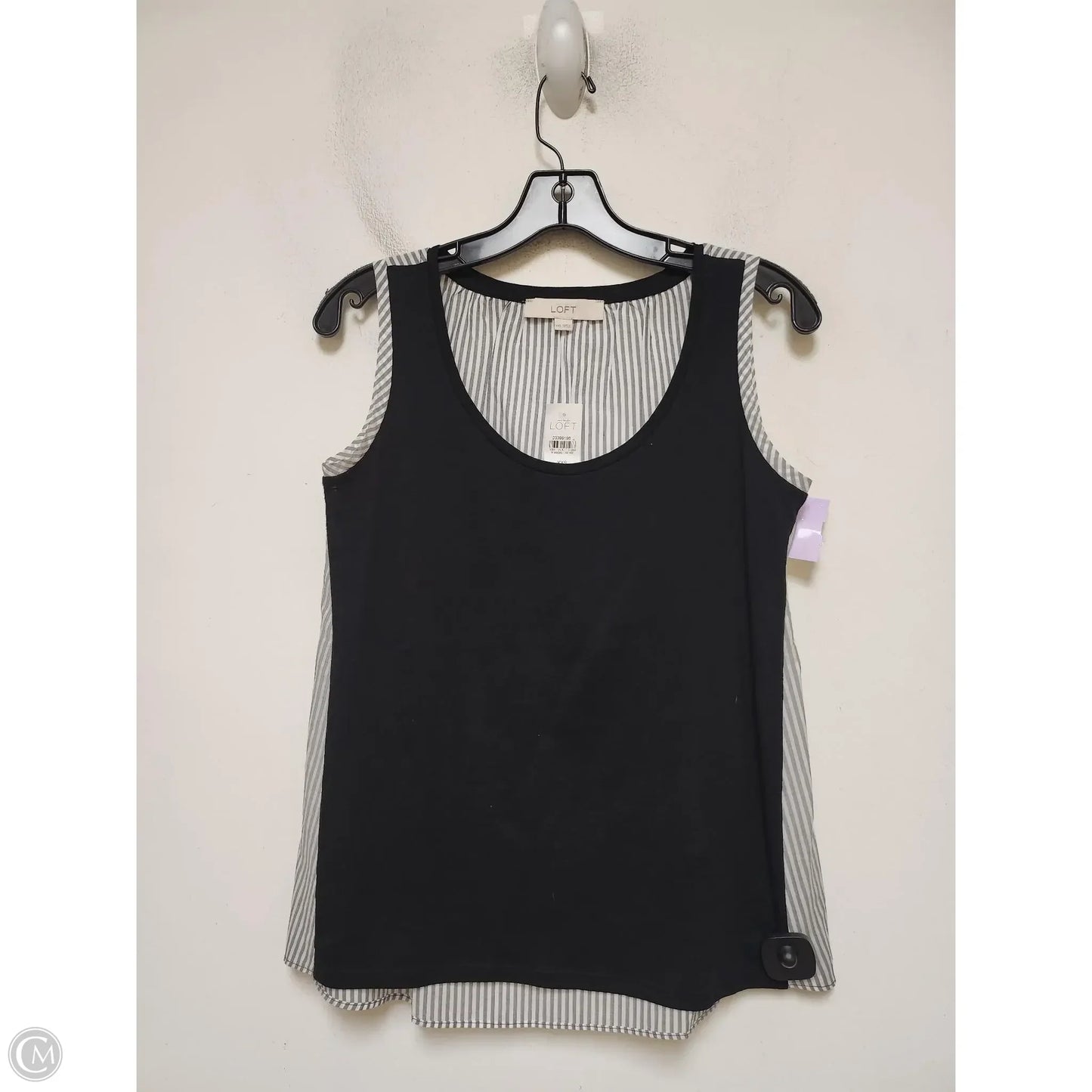 Top Sleeveless By Loft In Striped Pattern, Size: Xs