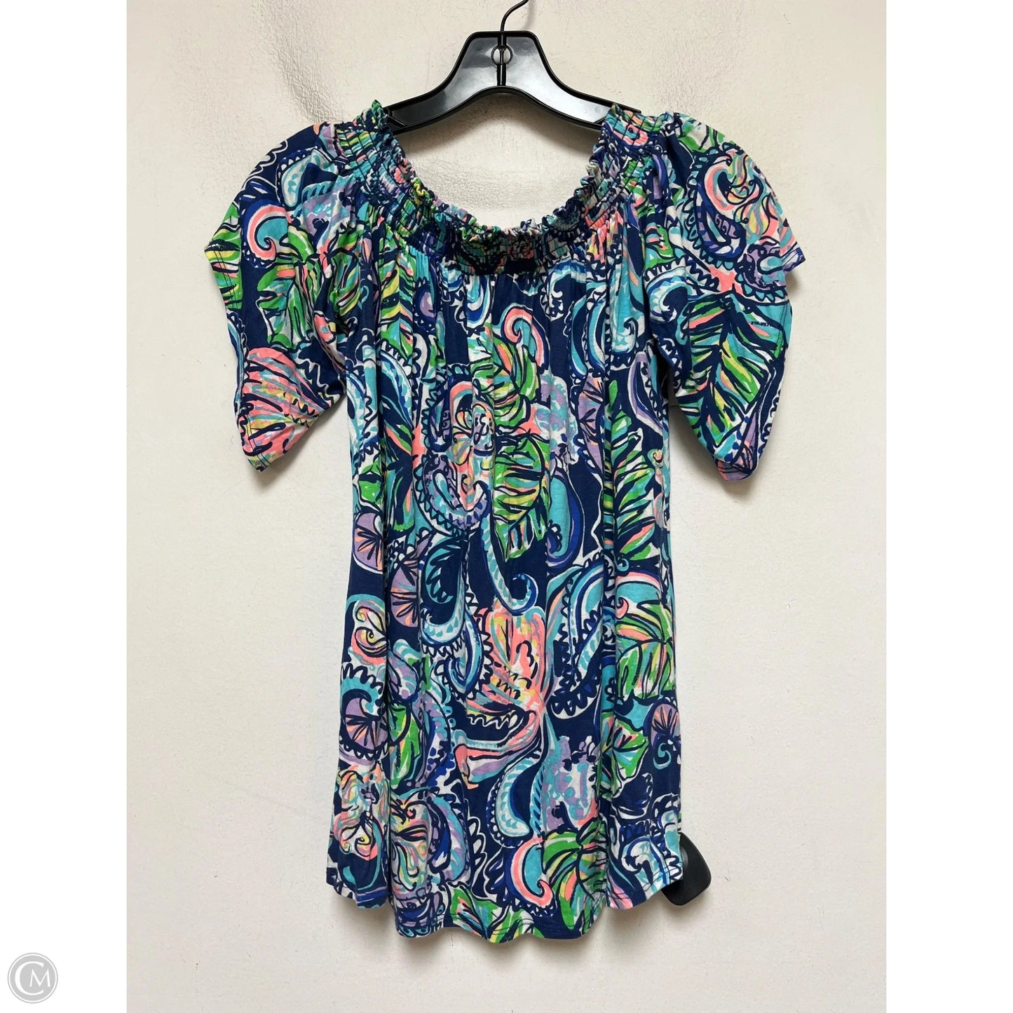 Top Short Sleeve Designer By Lilly Pulitzer In Multi-colored, Size: Xs