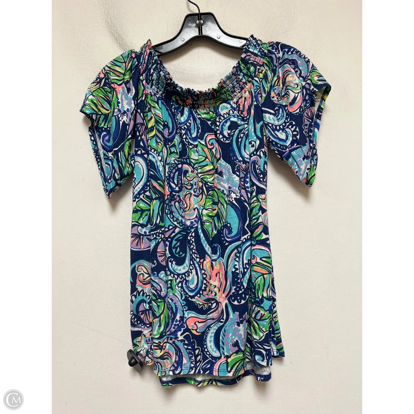 Top Short Sleeve Designer By Lilly Pulitzer In Multi-colored, Size: Xs
