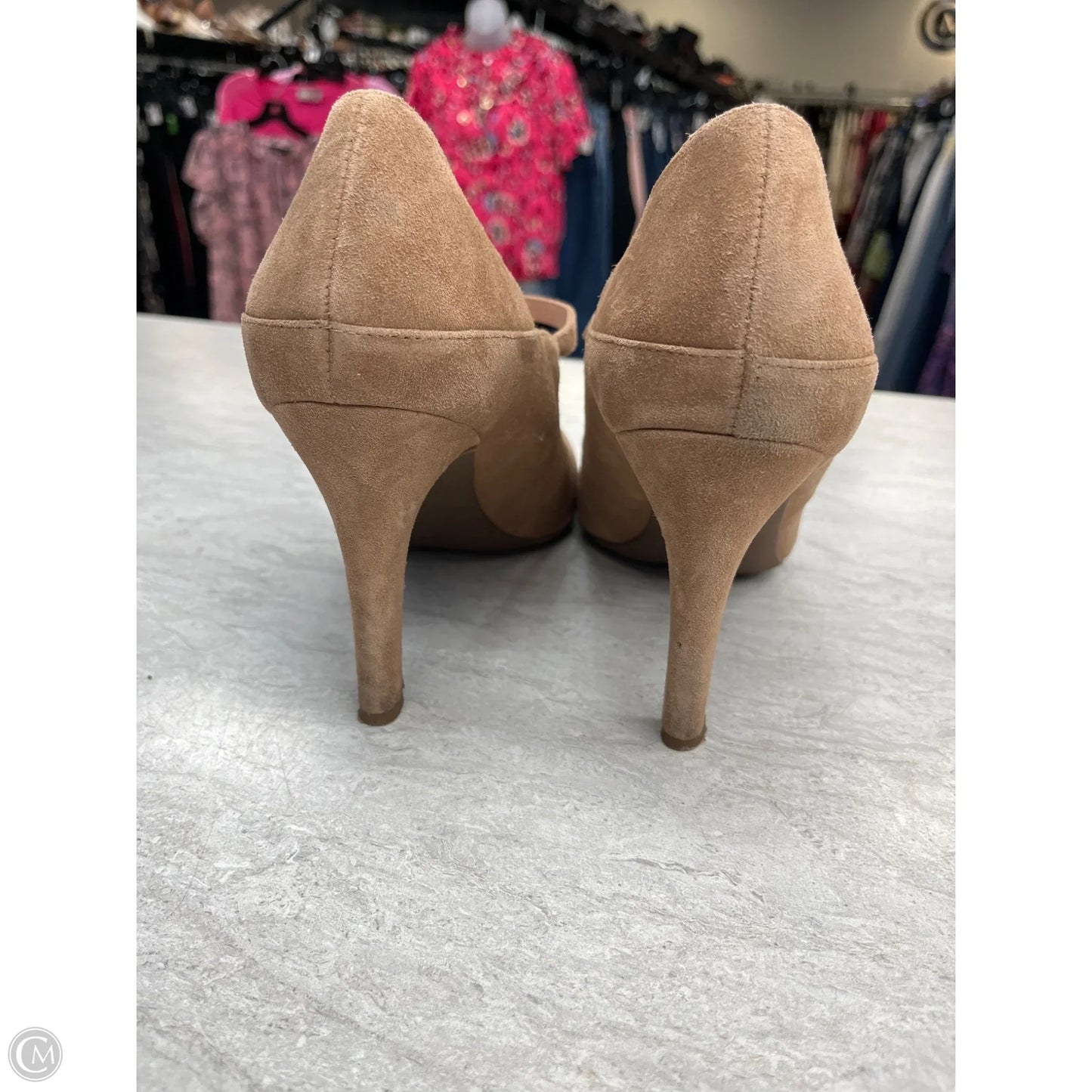 Shoes Heels Stiletto By Franco Sarto In Tan, Size: 10