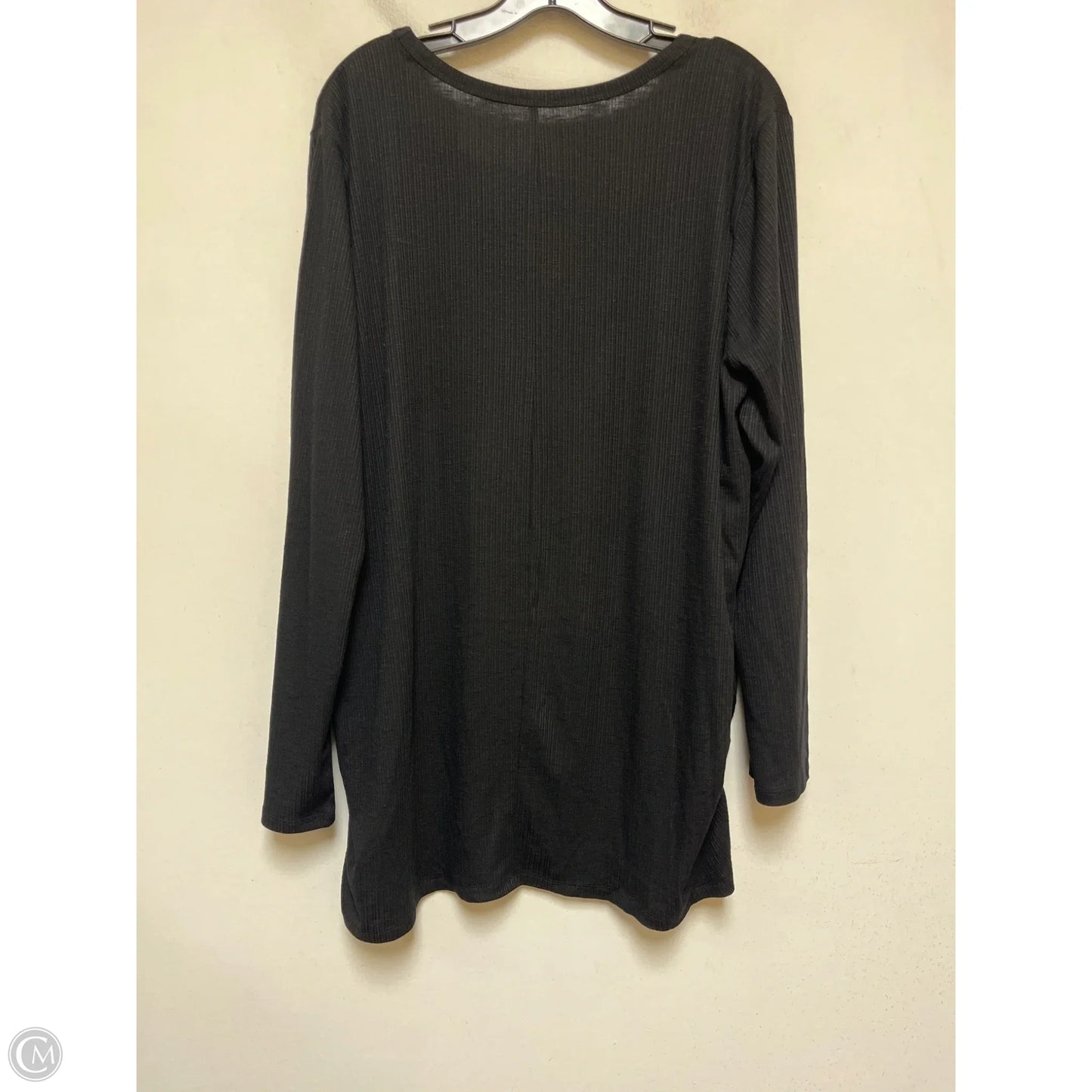 Top Long Sleeve By Lane Bryant In Black, Size: 3x